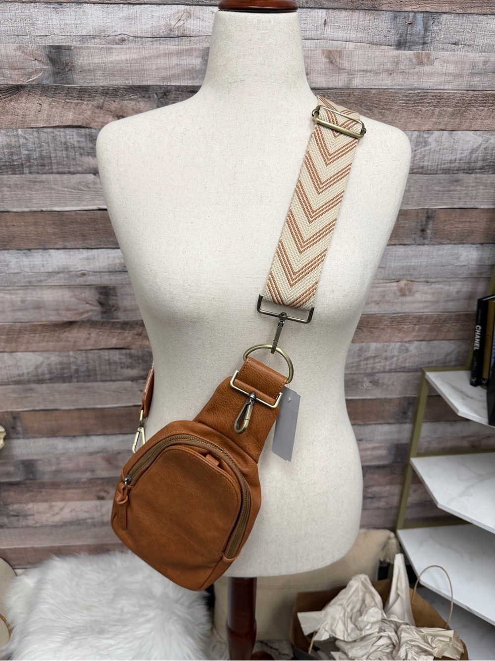 Urban Originals Brown Faux Leather Bag